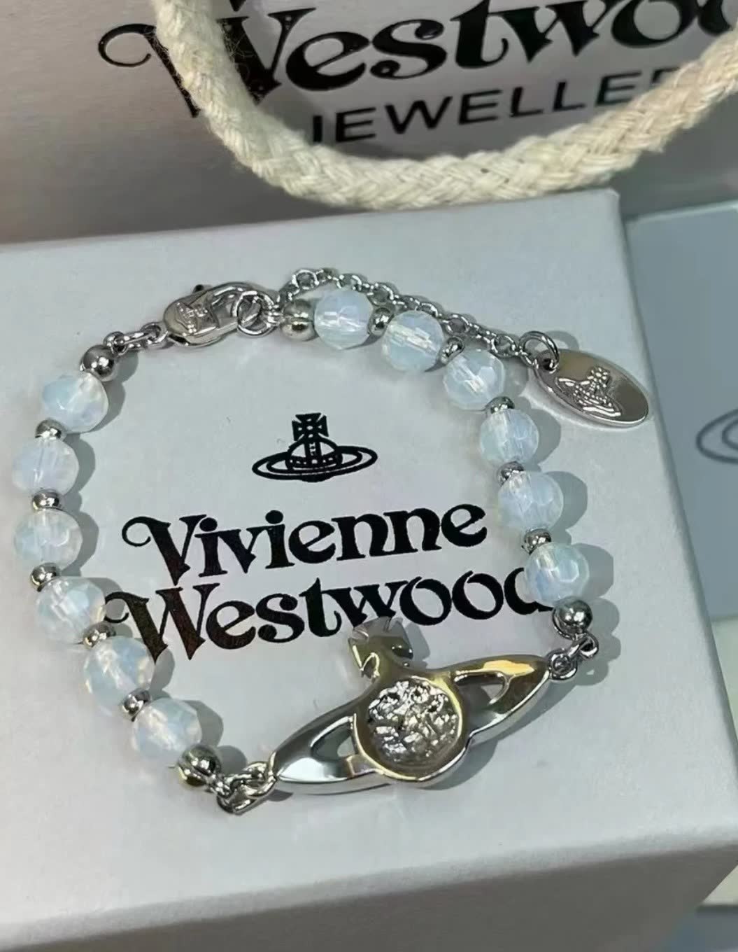 Vivienne Westwood Opal Bead Bracelet